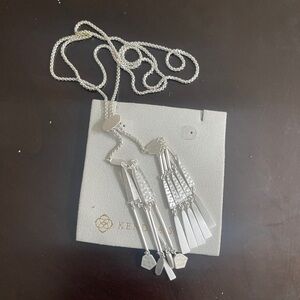 Kendra Scott Silver Tassel Necklace